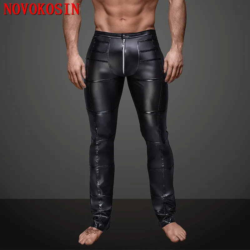 XX131 S 2XL 2018 новые сексуальные облегающие брюки из искусственной кожи на молнии