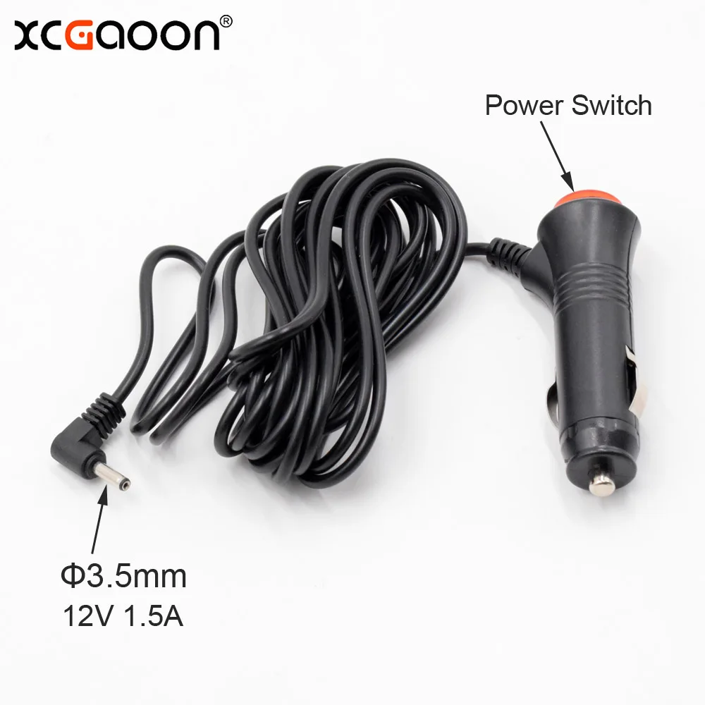 XCGaoon 12V 1.5A Диаметр 3 5 мм порт автомобильное зарядное устройство вход DC для