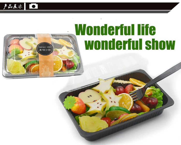 10 шт контейнеры одноразовые пластиковые пищевые контейнеры, содержащие салат фрукты и овощи