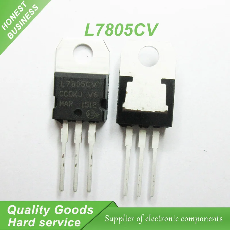 10pcs L7805CV L7805 KA7805 MC7805 Voltage Regulator 5V 1.5A TO 220 new