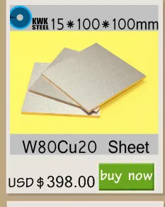 12*100*100 Вольфрам Медь сплав Лист W80Cu20 W80 тарелка точечная Сварка электродом упаковки Материал Сертификат iso Бесплатная доставка