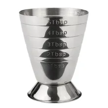 Высокое качество, 75 мл, мерная кружка, чашка, чашечка, Джиггер из нержавеющей стали, коктейли Напитки, вино, унция, чашечка, инструмент для измерения, барная посуда