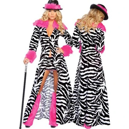 Sexy women cosplay Party costumes Sassy Zebra Pimp Costume Adult cosplay halloween fantasias costumes for women|costume doll - AliExpress