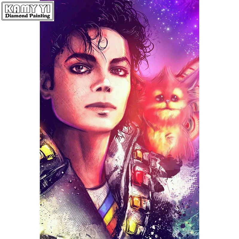 

Full Square/Round Drill 5D DIY Diamond Painting Michael Jackson 3D Embroidery Cross Stitch Mosaic Rhinestone HYY