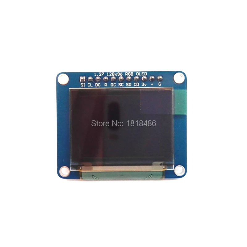 SSD1351 OLED Breakout совета-16-бит Цвет 1,2" w/держатель для микро-сд для arduino
