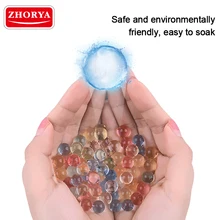 10000 шт, 9-11 мм, гелевые шарики, пули для водяного пистолета, игрушки, красочные жемчужные мягкие Кристальные водные шарики, полимерный гидрогель, домашний декор