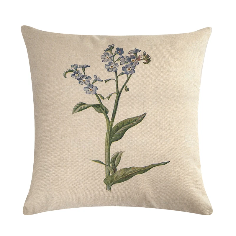 45cm*45cm An antique flower design linen/cotton throw pillow covers couch cushion cover home decorative pillows