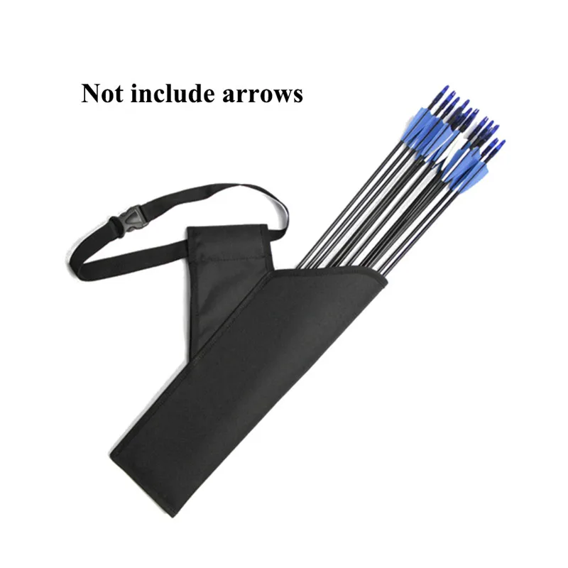

New Archery Black Quiver 3 Tubes Arrow Quiver Tube Arrow Holder Portable Back / Waist Strape Hunting Bag Accessories Shooting