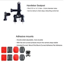 Feocont Gopro Accessories Set Helmet Strap Mount Suitable to Go pro Hero5 5s 4 3 SJ4000 SJCAM xiaomi yi 2 Camera
