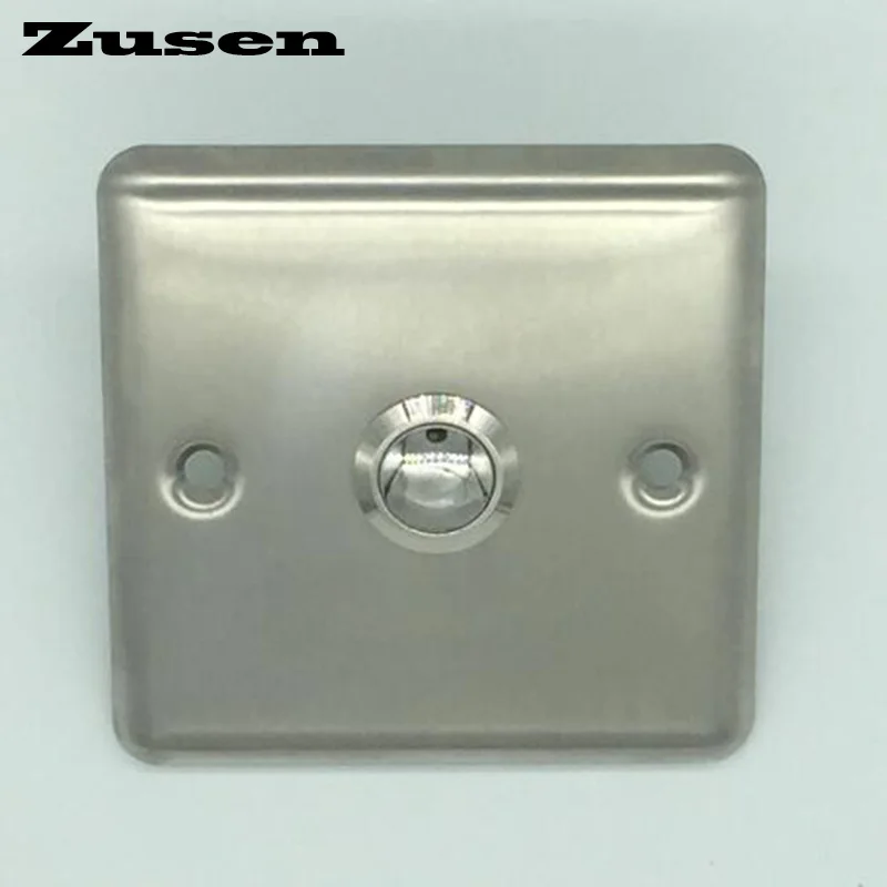 Дверной звонок Zusen 19 мм кнопка с панелью никелированная латунь|buttons buttons|button pushbutton