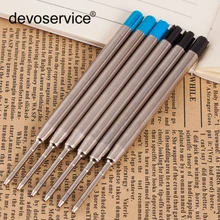 5 шт./лот алмазные хрустальные стержни шариковые для ручек цвет синий и черный пополняющие чернила подпись в офисе стержни школьные принадлежности