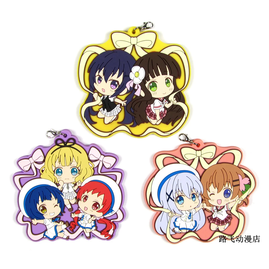 Экшн фигурка Go Chuumon Wa Usagi Desuka аниме модель кафuu Chino Hoto Kokoa Tedeza Rize Ujimatsu Chiya резиновый