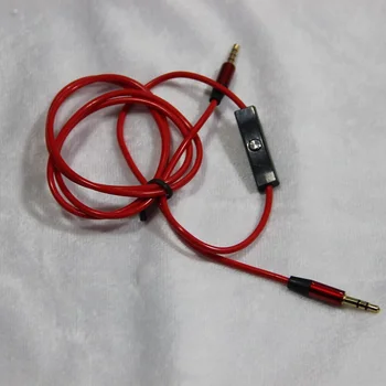 

Braided 4FT 3.5mm AUX Stereo Audio Cable with Mic for Apple Samsung HTC Smartphones Male to Male w/ Chrome Answer Button