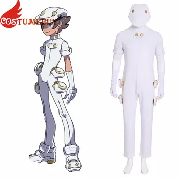 

Costumebuy Pokemon Sun And Moon Aether Foundation Employee Male Men Cosplay Costume Full Outfits Halloween Party Custom Made
