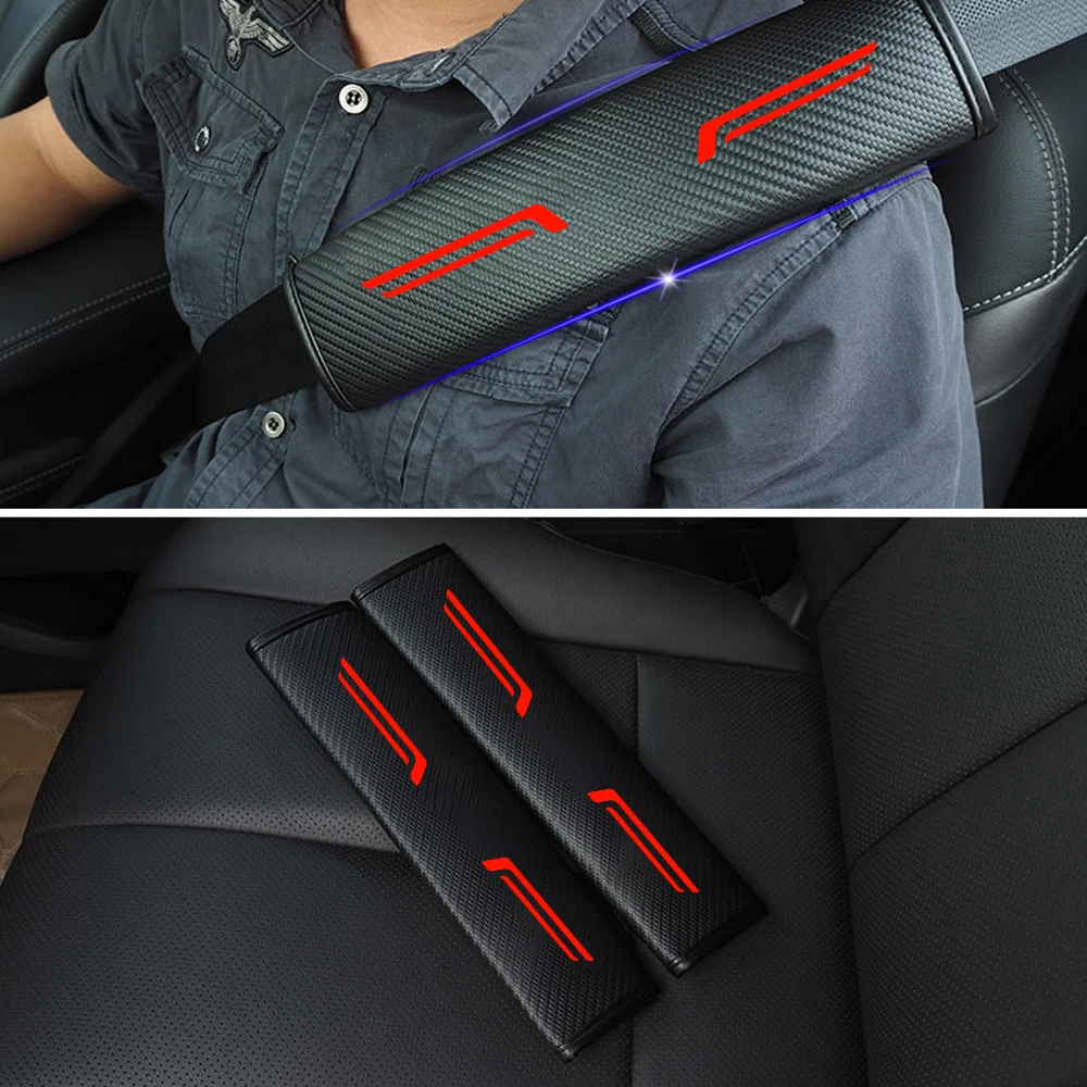 

2 Pcs Seatbelt Shoulder Cushion Removable and Washable Car Seat belt Comfort Pads Seatbelt Strap Covers Universal