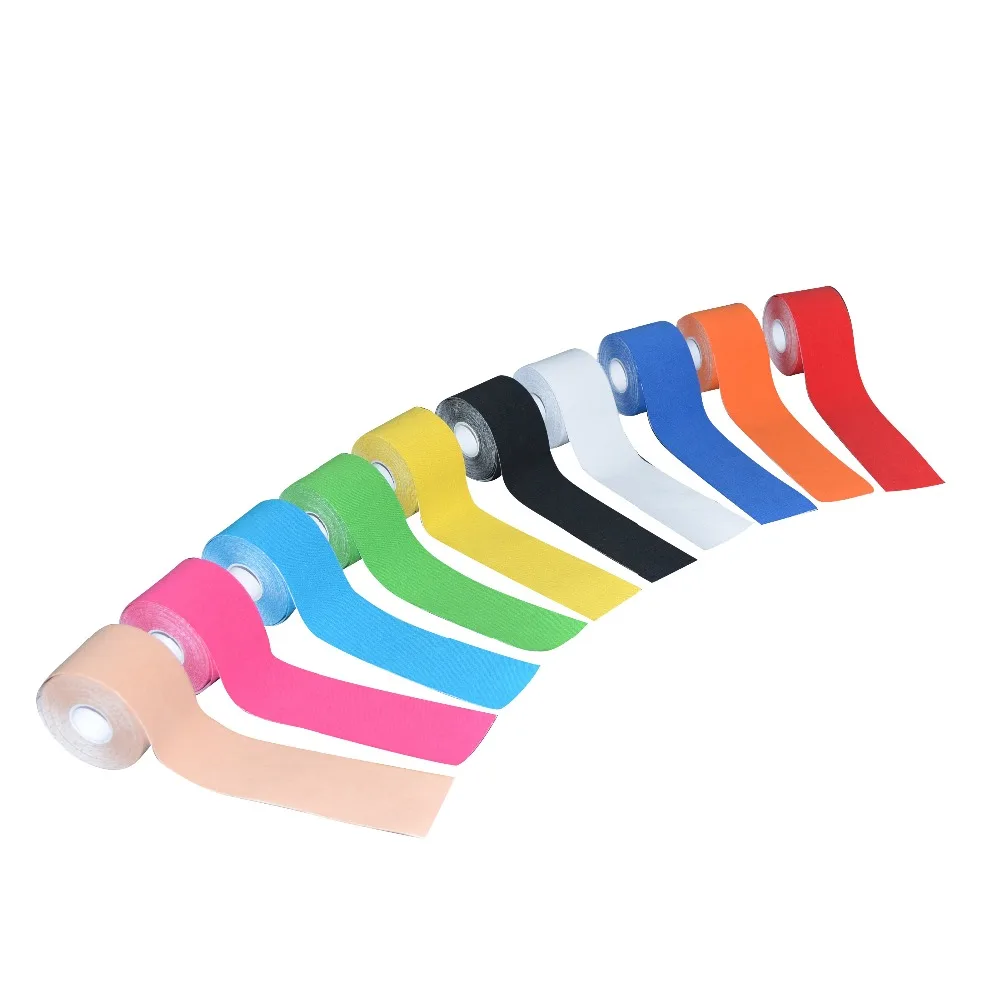 Macure Tape20 اللون 5cm5m العلاج علم الحركة الرياضية الشريط القطن روك المادية السلة k نشط آلام العضلات الركبة أشرطة