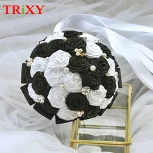 TRiXY B2-BK ручной работы очаровательные свадебные аксессуары цветы Свадебные букеты Искусственные Свадебные цветы букет