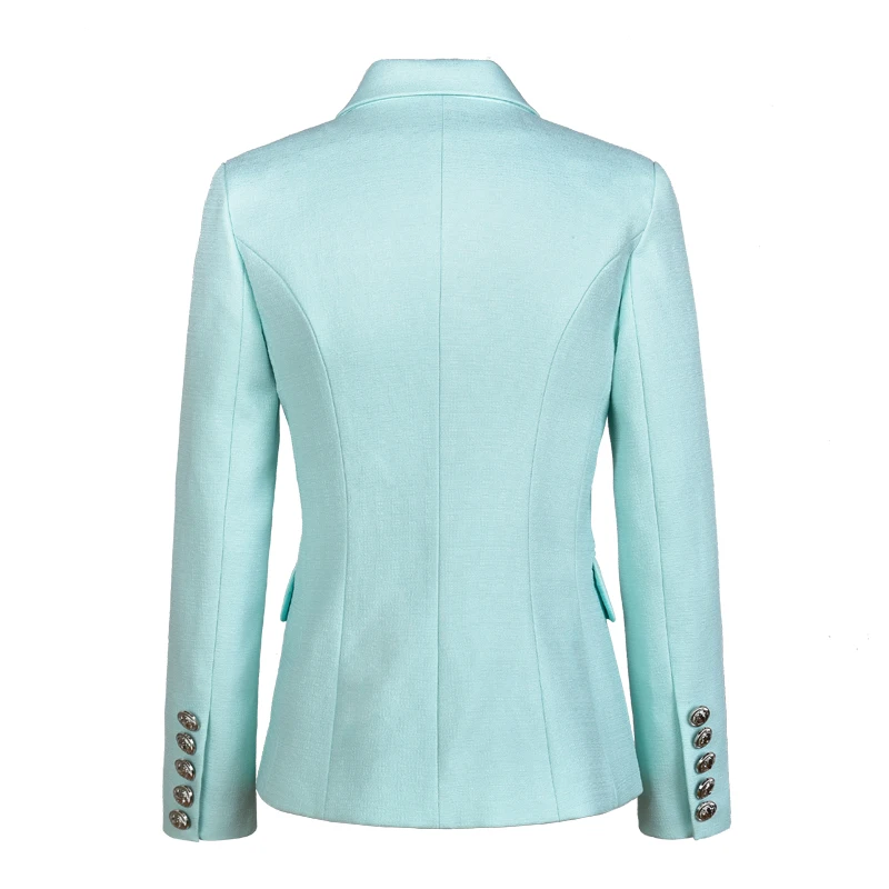 Unique Design Elegant Women Size S-XXL Solid Color Black White Mint Slim OL Formal Blazer Runway Autumn Fashion Blazers