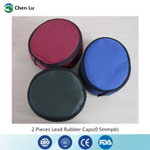 Подлинная 2 шт гамма-лучей и рентгеновских лучей Защитная медицинская шапочка защита от атомного излучения 0,5 mmpb высокое качество свинцовая крышка