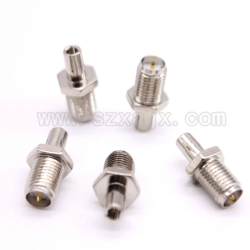 5PCS RP SMA to TS9 adapter RP-SMA female plug to TS9 male plug connector adapter nickelplated straight ZTE connector Free shipp sale 10pcs adapter rp sma female plug to rp sma female connector straight reticulated high quality minijack plug wire connector