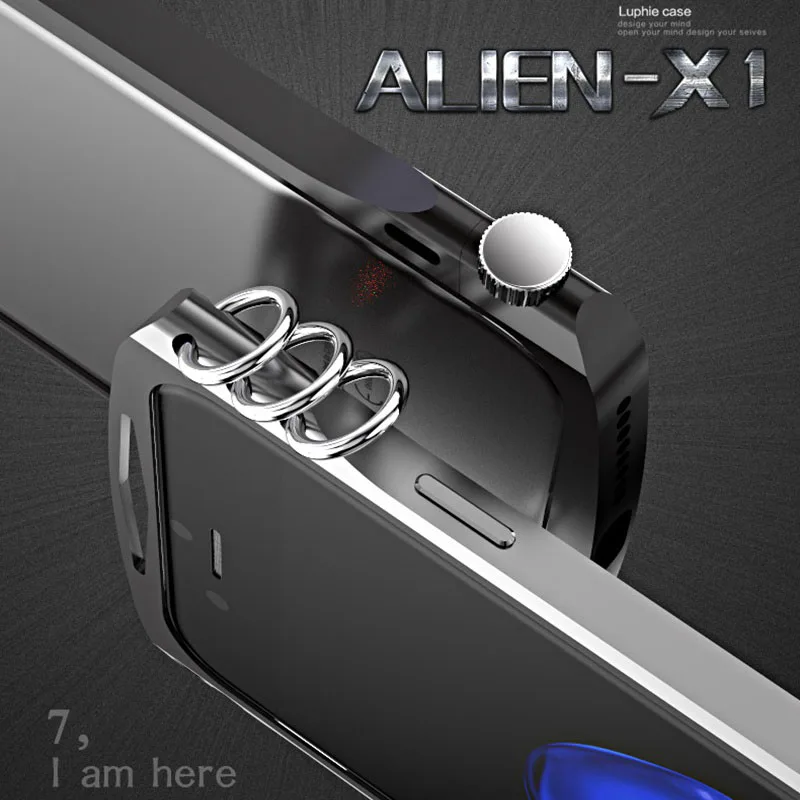 Luphie Brand New Innovative Design Luxury Metal Case For iPhone 7 Aluminium Bumper Case For iPhone 7 Plus Bumper Frame Cool