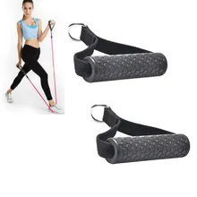 Тянуть Веревку Ручка Веревка для йоги рукопожатие многоцелевой фитнес кольца для подтягиваний ручки Эспандеры Пена Замена Фитнес Черный