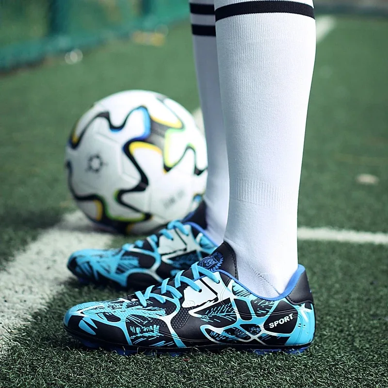 Mensoccer fútbol Zapatos FG Botas niños entrenamiento Botas largo spikes botas de futbol para hombres 35-44 Mensoccer fútbol Zapatos FG Botas niños entrenamiento Botas largo spikes botas de futbol para hombres 35-44