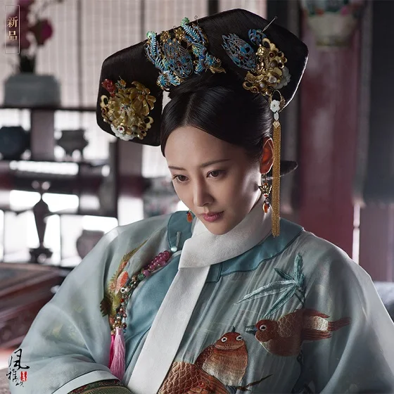 LiChun Wei WanYan Императорский костюм принцессы Цин вышивка костюм женский для последней ТВ Игры Королевская любовь во дворце - Цвет: B 165cmH