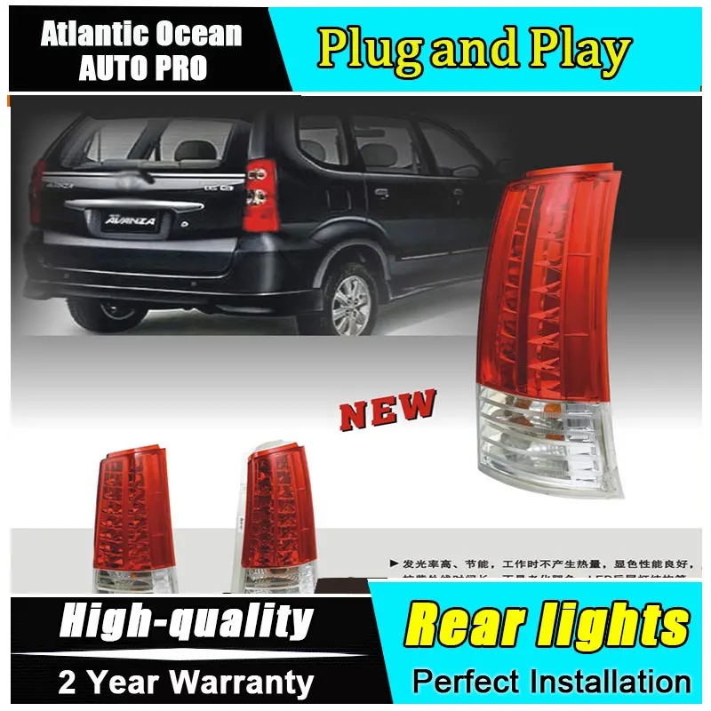 

A&T Car Styling for Toyota AVANZA Taillights 2012 LED AVANZA Tail Lamp Rear Lamp DRL+Brake+Park+Signal led lights