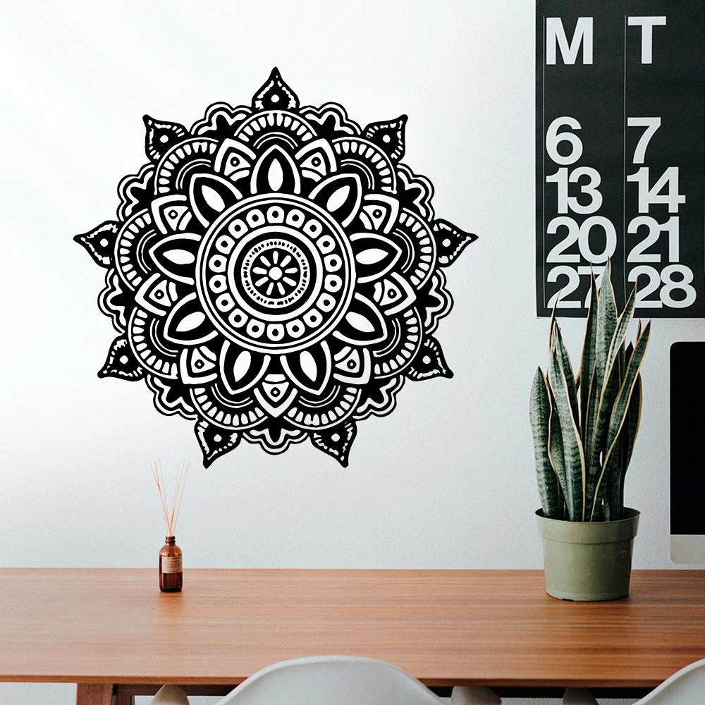 

Plane Sticker datura mandala Wall Stickers Home Furnishing Decorative Wall Sticker Removable Home Decoration naklejki na sciane