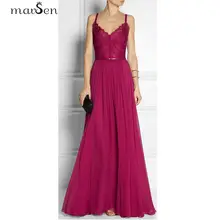 Spitze Lange Abendkleid Lila Reich Kleid Elegante Chiffon Ebene Spaghetti Strap Backless Gefaltete Stock Lengtgh Maxi Kleid