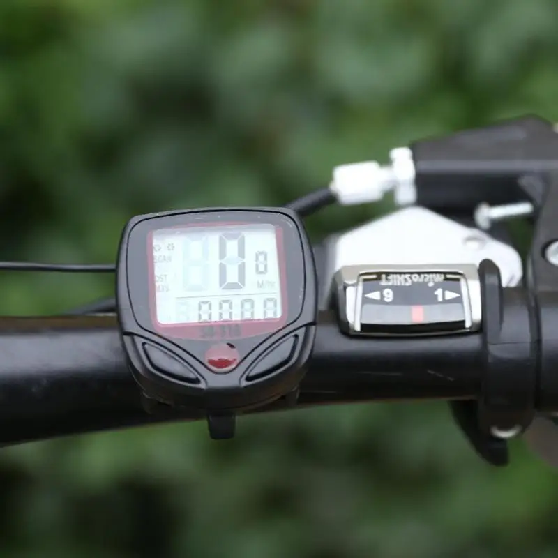 

Bike Cycling Bicycle Computer Waterproof Digital LCD Display MTB Cycle Bicycle Bike Speedometer Odometer Black