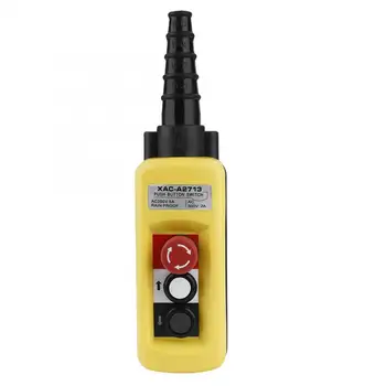 

Micro Switch Touch Switch Crane Chain Hoist Push Button Switch Lifting Pendant Controller With Emergency Stop Switch