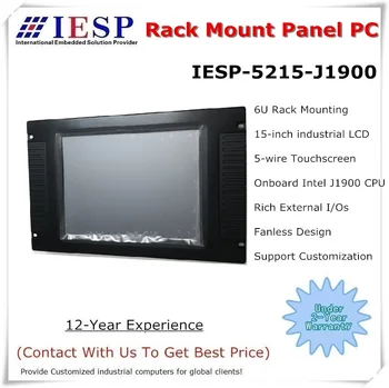 

15 inch Rack Mount Panel PC, fanless computer, J1900 CPU/4GB DDR3/500GB HDD, 2*COM/4*USB, 15 inch HMI