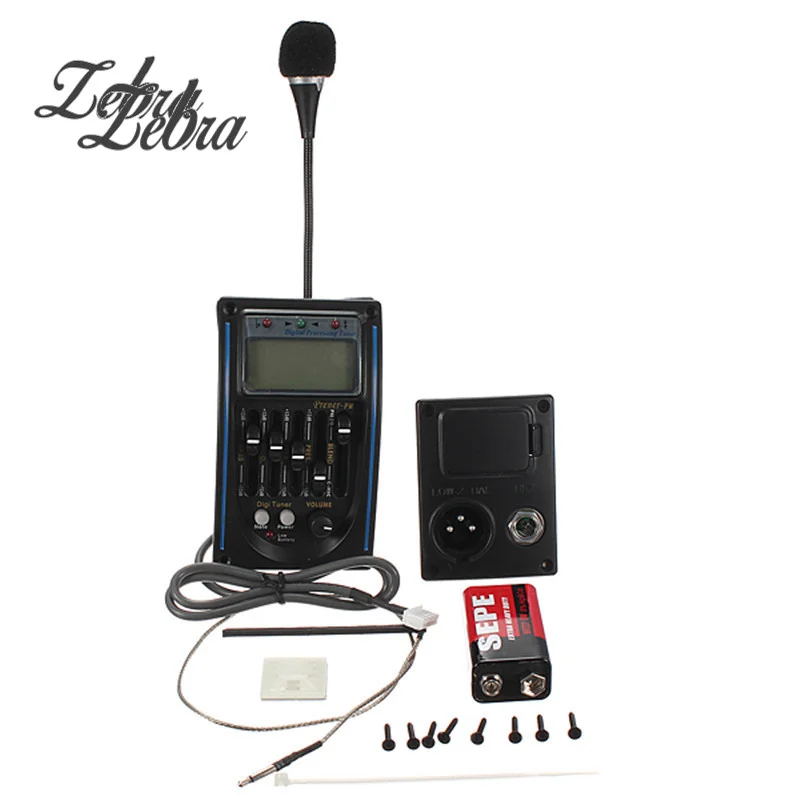 Зебра Горячая продажа акустический эквалайзер Эквалайзер система гитара Preamp