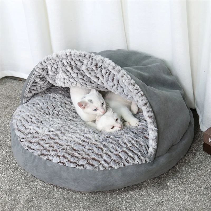 Goedkoop Huisdier Warme Zachte Tas Warm Cat Bed Huis Slipper Ontwerp Bed Pet Dog Banken Voor Katten Honden Huisdieren Mand Kennel tent Huis Gratis Verzending