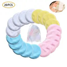10/16/20 штук Многоразовые для снятия макияжа колодки моющиеся хлопок ткань буфами на рукавах с мешком для стирки салфетки уход за кожей лица/глаз/губ чистые уход за кожей лица