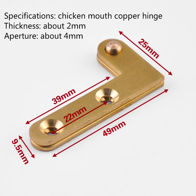 1 Pcs/set Furniture Hardware Hidden Antique Cabinet Door Hinge Concealed Chicken Mouth Word Grinding Core Copper Hinge 1 Pcs/set Furniture Hardware Hidden Antique Cabinet Door Hinge Concealed Chicken Mouth Word Grinding Core Copper Hinge