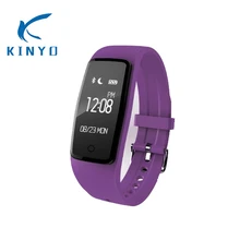 KINYO фитнес-браслет умный браслет для мужчин Bluetooth водонепроницаемый Пульс дистанционный музыкальный браслет для сна OLED экран pk mi band 4