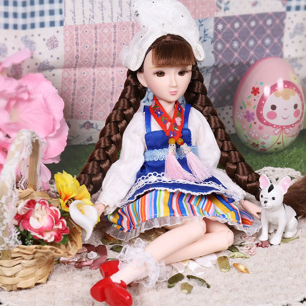 XIAO JING DOLL 1/6 bjd dolls Национальный Стиль 25 см русская австрийская девочка греческая SD