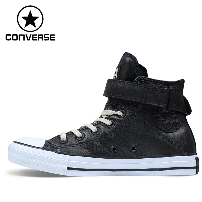 Original New Arrival Converse Brea Women' Skateboarding Shoes Leather Sneakers