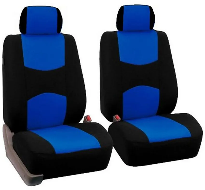 Высокое качество универсальный чехол для автомобильных сидений(полный комплект) Универсальный подходит для большинства автомобильных чехлов аксессуары для интерьера 6 цветов чехлы для сидений - Название цвета: 4pcs blue