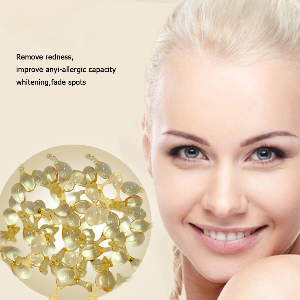 

Snail Serum + EGF Essence Face Care Capsule Cream Whitening Freckle Brighten Skin Repair Ance Scar Hydrating 6pcs Capsule