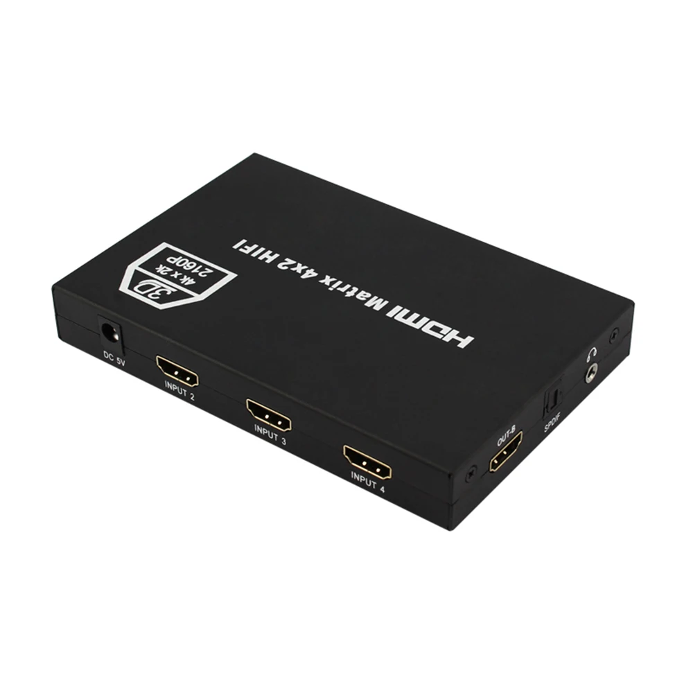 HDMI матричный HDMI, переключатель HDMI четыре в два из HD видео Splitter 4X2 Поддержка 4 к* 2 3D