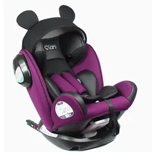 Isofix интерфейс детское автомобильное сиденье безопасности От 0 до 12 лет ECE 3C трансформер детское младенческое автомобильное сиденье безопасности пятиточечный ремень безопасности 0~ 12
