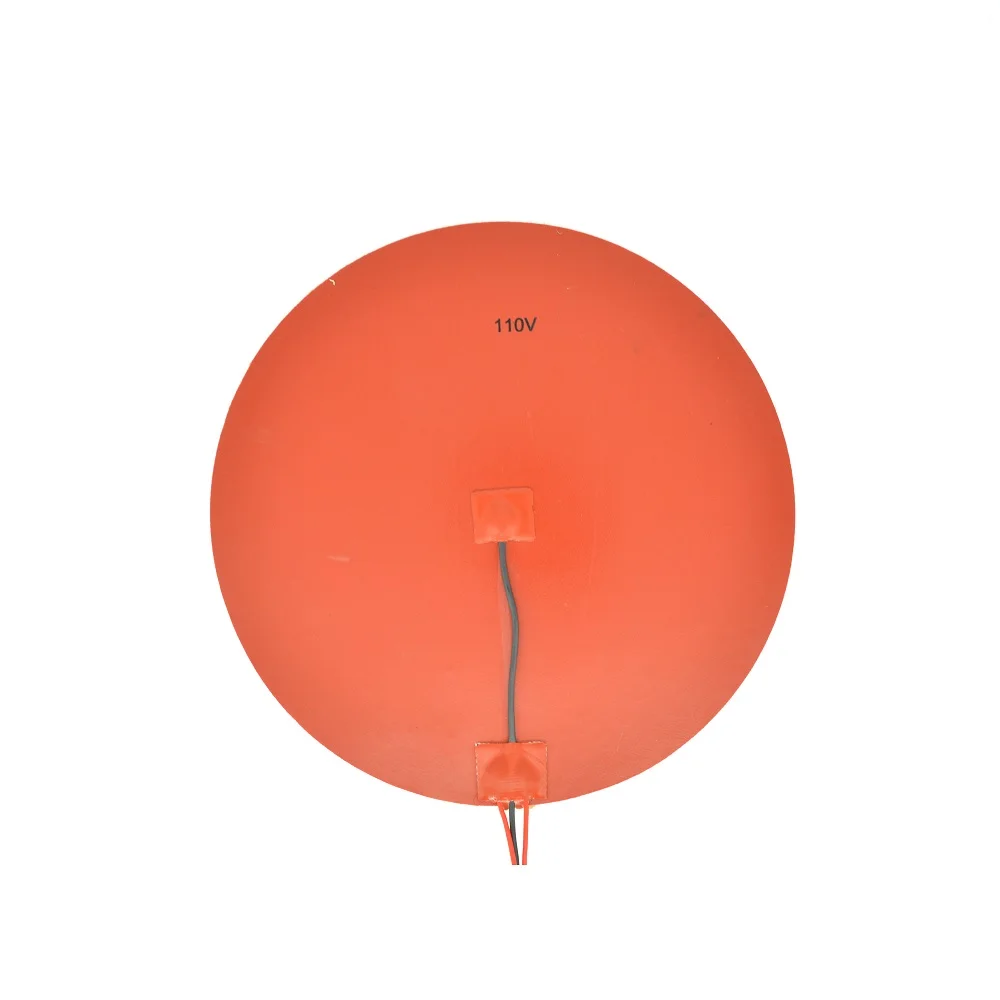 110V 300mm Round Silicone Rubber Heater Pad