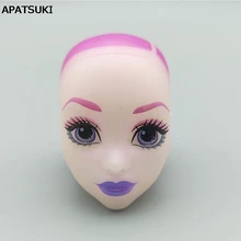 Мягкая лысая голова куклы для Monster High, голова куклы BJD для отработки нанесения макияжа, Голова монстра 1/6, аксессуары для кукол