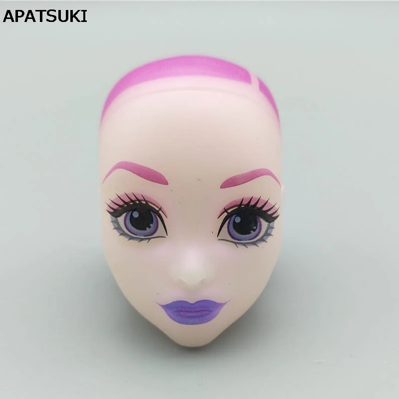 Мягкая лысая голова куклы для Monster High BJD отработки нанесения макияжа Голова