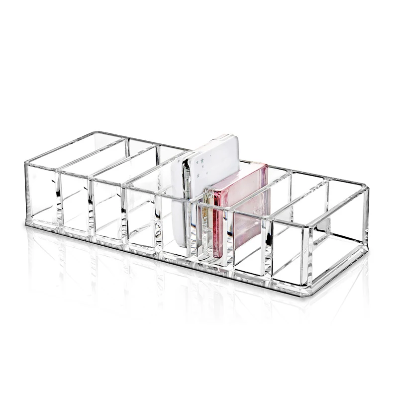 Organizador de maquillaje de acrílico transparente caja de almacenamiento de cosméticos caja de maquillaje en polvo de escritorio para mujer lápiz labial organizador maquillaje Organizador de maquillaje de acrílico transparente caja de almacenamiento de cosméticos caja de maquillaje en polvo de escritorio para mujer lápiz labial organizador maquillaje