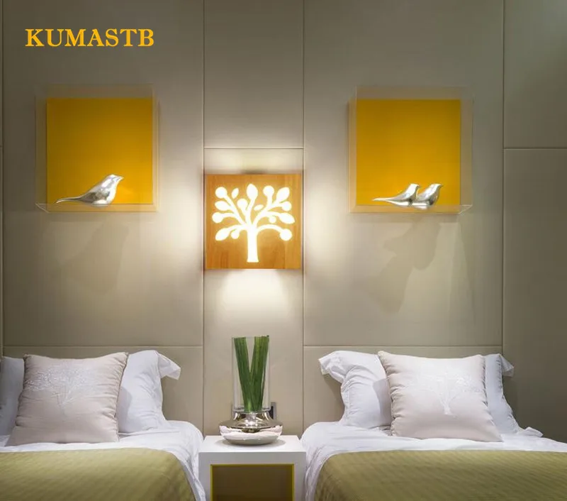 Solid Wood Wall Lamp 12